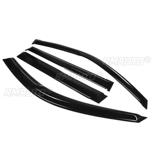 Déflecteurs de vitres latérales, 4 pièces, pour Toyota Landcruiser Prado série 120 2003-2009, visière de fenêtre noire, protection contre la pluie et le soleil - Product Image 3