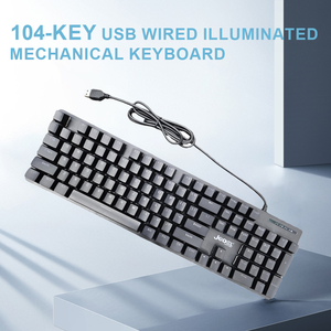 Tùy Chỉnh Ánh Sáng Đầy Màu Sắc 104 Phím Kích Thước Đầy Đủ Có Dây <span class=keywords><strong>USB</strong></span> Tây Ban Nha Bàn Phím Cơ Khí Thiết Bị Chuyển Mạch OEM Máy Tính Bàn Phím Chơi Game - Product Image 5