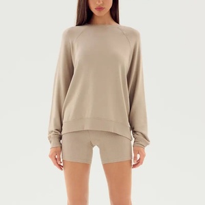 Sudaderas de Felpa de Alta Calidad con Mangas Raglán y Corte Holgado, Tops Deportivos, Sudadera con Capucha para Mujer - Product Image 6