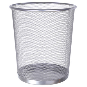Poubelle à déchets en fil métallique ronde noire de bureau économique de 16 L, meilleure poubelle à déchets en maille d'intérieur de 4 gallons sans couvercle - Product Image 6