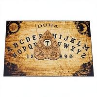 Cadeau d'Halloween Art populaire Gravure sur bois de pin massif Accessoires féeriques Wicca Écologique Personnalisé Décoration gothique Spirituel