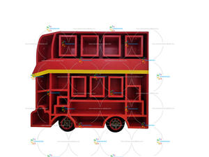 Chiquitos خزانة كتب خشبية للأطفال بتصميم بسيط منزلي موفرة للمساحة بتصميم جديد - Product Image 3