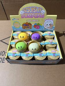 Hot Selling Cute Steamed Bun Stress Relieving Toy Glitter Dumpling Soft <b>Squishy</b> Texture Slow Rebound Ideal for Fidget Play Toys - Product Image 6