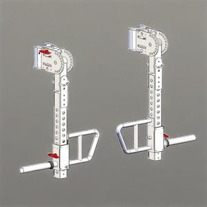 Accessoires d'équipement de musculation : Bras de chariot réglables, Bras de poussée universels, Bras de serrage pour Power Rack, Smith Machine et Multi-station - Product Image 1