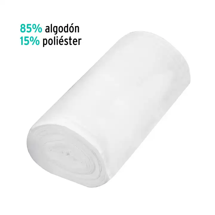 KLINTEK 50m White Cotton Flannel Roll 190gsm High Quality Combed Yarn Customizable Density for Home Decor Crafts or Lining