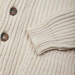 סוודר סרוג גברים סרוגים סוודר צמר עבור גברים עם כפתור סגירה צווארון lambswool צווארון סוודר - Product Image 6