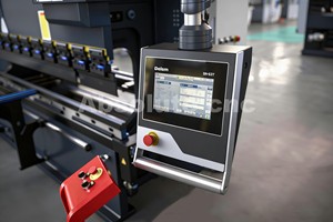 Prensa Plegadora CNC Totalmente Automática, Máquina Hidráulica para Doblar Chapa Metálica, Prensa Plegadora para Trabajar Metales, Solución de Control Sincronizado de 8 Ejes - Product Image 4