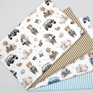 Bebek 160 ve giysi için baskılı kumaş cm genişlik 120gsm ağırlık karikatür nevresim takımı - Product Image 1