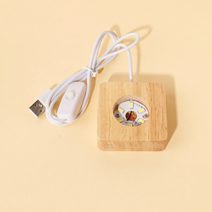 Lámpara de Noche de Resina con Piedras de Cristal Hechas a Mano al por Mayor para Adorno del Hogar y Regalo Espiritual - Product Image 6
