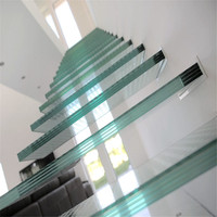 PRIMA Elegante Innentreppe mit Verstecktem Freitragenden Design und Glasstufen für Häuser