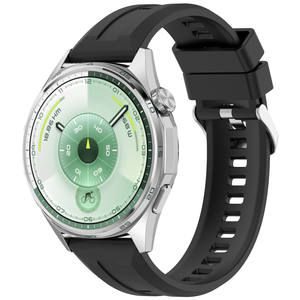 Bracelet en silicone de luxe de style sportif 22MM pour montre GT6/GT6 Pro/GT5/GT5 Pro//<span class=keywords><strong>Watch</strong></span> 4/4 Pro (46MM) - Product Image 6