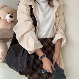 กระเป๋าโท้ทสไตล์เกาหลีความจุขนาดใหญ่ เนื้อหนังนุ่ม กระเป๋ามีซิป กระเป๋าสะพายข้างสำหรับเดินทางทุกวัน - Product Image 2