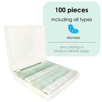 Microbiology Prepared Microscope Slides Set Bacteria Fungi Specimen Slides for Medical University Biological Laboratory Teaching