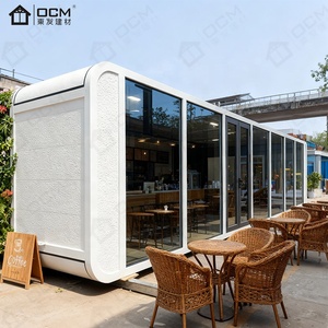 Cabaña Prefabricada OCM Apple |   Elegante Cápsula Glamping Curva |   Casa Prefabricada Portátil para Exteriores para Proyectos de Supermercados y Edificios de Oficinas - Product Image 4