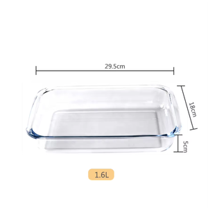 Mixwares - <span class=keywords><strong>Bandeja</strong></span> de Vidrio para Hornear de 1.6L, Apta para <span class=keywords><strong>Horno</strong></span> y Microondas, Ideal para Asar - Product Image 2