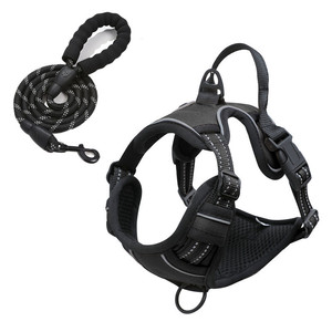 Ensemble de harnais pour chien, veste personnalisée, harnais d'entraînement pour chien réglable, harnais anti-traction pour chien et laisse - Product Image 6
