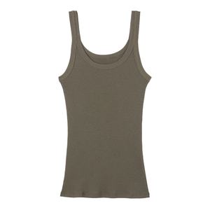 เสื้อกล้ามผู้หญิงผ้าฝ้าย 100% สำหรับฤดูร้อน ขายส่งจากโรงงาน สไตล์ลำลอง ยืดได้ 4 ทิศทาง ผ้าถักระบายอากาศ - Product Image 6