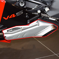 MOQ1 Accesorios para Carenado de Motocicleta, Cubierta de Escape de Fibra de Carbono Real para Ducati Panigale/Streetfighter V4 2021 - 2024