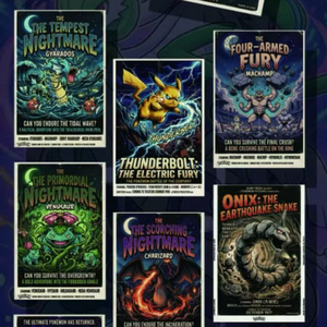 DM Pokemoned Tableau d'art lenticulaire 3D holographique Shikishi, affiche décorative de collection Anime, cadeau pour les fans - Product Image 5