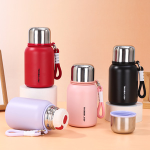 Thermal Cup 316 Stainless Steel Vacuum Insulated Water <b>Bottle</b> Portable With Strap For Student Use - Product Image 1
