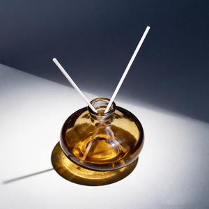 Botella Difusora de Vidrio Azul de Alta Calidad con Gotero de Corcho, Diseño Moderno y Lujoso para Sala de Estar, Flor Decorativa - Product Image 2