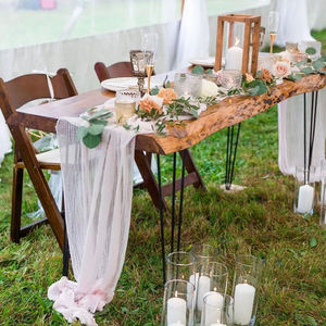 Chemin de table tissé blanc classique et intemporel pour la maison et l'hôtel pour décor de salle à manger - Product Image 3