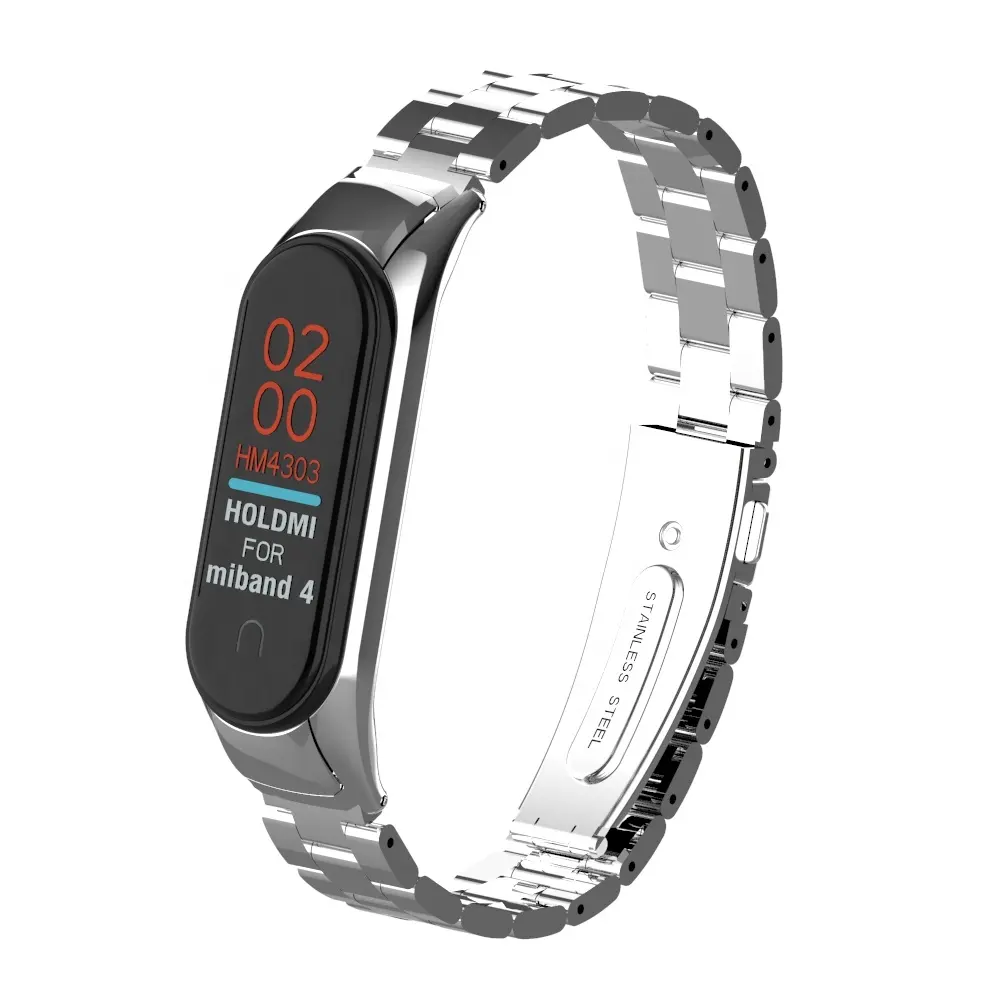 New product ODM Hold mi 43037 series silver color miband 4 watch bracelet for xiaomi band 4 and 3