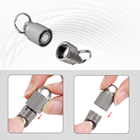 Porte-clés magnétique portable mini, aimant puissant, attache rapide, utilitaire pour le quotidien, cadeau pour l'extérieur