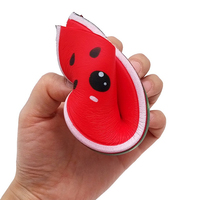 Jouet de décompression en forme de fruit simulé en PU, anti-stress à rebond lent, jouet anti-stress en forme de pastèque à remontée lente