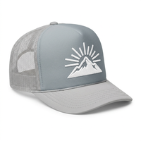 Casquette de camionneur ajustée personnalisée avec broderie 3D et applique animale, casquette de chauffeur d'extérieur en toile/maillage/velours, style image