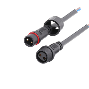 Lámpara LED Cable impermeable M16 2 núcleos 0,75mm Sqm/18AWG Cable de PVC moldeado plástico macho hembra enchufe/conector <span class=keywords><strong>IP</strong></span> - Product Image 2