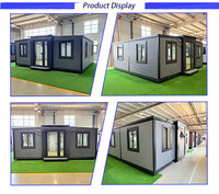 Maison préfabriquée mobile pliable extensible de 20 pieds avec 2 chambres, conteneur de 20 pieds, maison préfabriquée portable