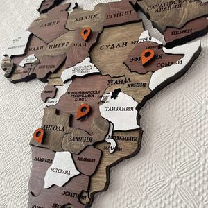 OEM Modern Wooden <strong>World</strong> <strong>Map</strong> 3D Art Large Wall Decor Diy Wooden Travel Push <strong>Pin</strong> <strong>Map</strong> - Product Image 3