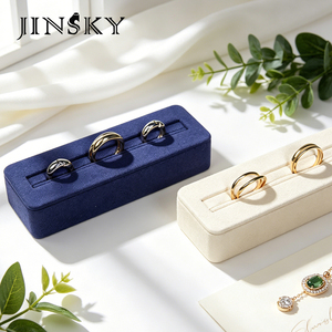 Expositor de Anillos de Microfibra de Alta Gama, Soporte para Joyas, Organizador de Pulseras y Brazaletes, Bandeja de Exhibición de Joyas - Product Image 2