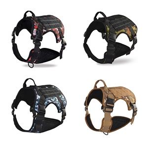 สายรัดอกสุนัขแบบปรับได้ MIDEPET Sport Tactical ป้องกันการดึง สายรัดอกสุนัขแบบเสื้อกั๊ก สะท้อนแสง ทำจากริบบิ้นไนลอนพิมพ์ลาย ผลิตจากโพลีเอสเตอร์ที่ทนทาน - Product Image 4