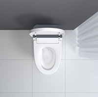 Bidet intelligent à poser au sol, siège chauffant en céramique électrique, télécommande incluse, garantie de 3 ans