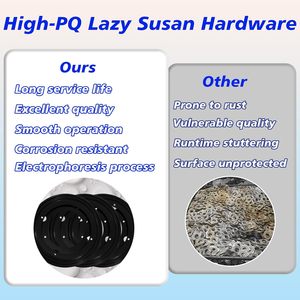 Heavy Duty Iron Round Contemporary Lazy Susan Turntable Bearing 360 Degree Rotating for Dining and Living Room <b>Tables</b> - Product Image 3