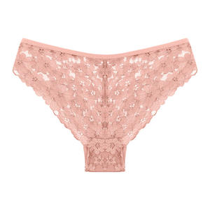 Удобное кружевное трикотажное белье больших размеров с антибактериальной пропиткой, сексуальное, прозрачное, сетчатое, с вырезом на талии, однотонное, тонкое, с высокой посадкой, однотонное, с вырезом на промежности. - Product Image 3