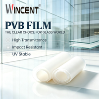 Film intercouche PVB architectural WINCENT, matériau de stratification de sécurité, verre de construction haute performance et durable