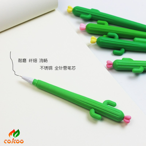 Stylo <span class=keywords><strong>gel</strong></span> en forme de <span class=keywords><strong>cactus</strong></span>, style unique inspiré des plantes, idéal pour les cadeaux et la papeterie étudiante - Product Image 3