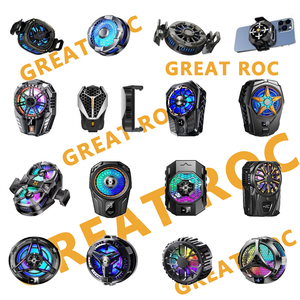 Tuyệt vời ROC điện thoại Quạt làm mát chơi game điện thoại di động tản nhiệt với LED Điện thoại mát tiktok phát trực tiếp, ngoài trời vlog - Product Image 6