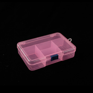 Scatola Portaoggetti Portatile in Plastica PP, Design Moderno, Coperchio Scorrevole, Contenitore Trasparente Sigillato per Orecchini, Anelli, Gioielli e Utensili - Product Image 4