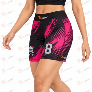 Shorts Deportivos Sublimados Personalizados para Mujer, Shorts Atléticos Transpirables con Estampado Completo para Gimnasio, Correr, Entrenamiento Físico - Product Image 4
