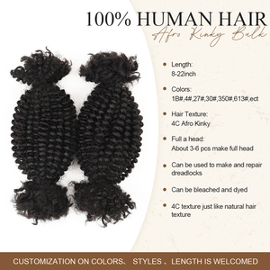 Originea unverarbeitetes menschliches Haar Springy Afro <span class=keywords><strong>Twist</strong></span> Kinky Curly Bulk - Product Image 3