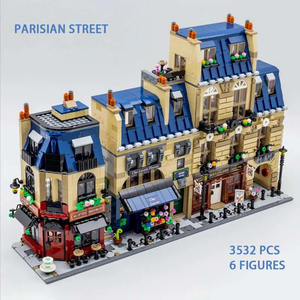 910032 Briques <span class=keywords><strong>de</strong></span> construction <span class=keywords><strong>de</strong></span> modèle <span class=keywords><strong>de</strong></span> rue parisienne, jouet d'assemblage, cadeaux d'anniversaire et <span class=keywords><strong>de</strong></span> Noël pour enfants, 3532 pièces/ensemble - Product Image 3