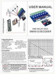 折扣价rj45连接器6ch 8ch 12ch 3ch 16ch dmx512继电器解码器开关 - Product Image 6