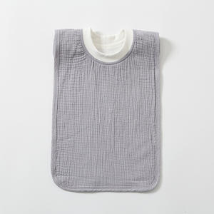 بيع بالجملة مخصص لون عادي بلوفر موسلين طفل باندانا مريلة مقاومة للماء لحديثي الولادة - Product Image 4