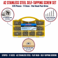 Kit de 570 vis autotaraudeuses en fer, tête fraisée Phillips, pour bois, OEM, pour fixation et réparation de meubles en bois DIY