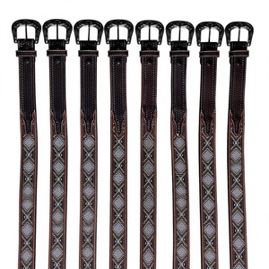 Cinturón de Fiesta BS INTERNATIONAL Modelo NA151, Extra Elegante, de Cuero Vacuno Genuino, con Hebilla de Acero Cuadrada Resistente, Impermeable - Product Image 2