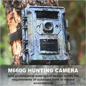 屋外野生生物モニタリング用の2.4インチLCDを備えた防水120度ワイドセンサーハンティング鹿カメラ